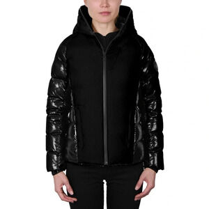 Body Glove Women’s Duck Down Puffer Coat Jacket Hooded Full Zip in Black SP